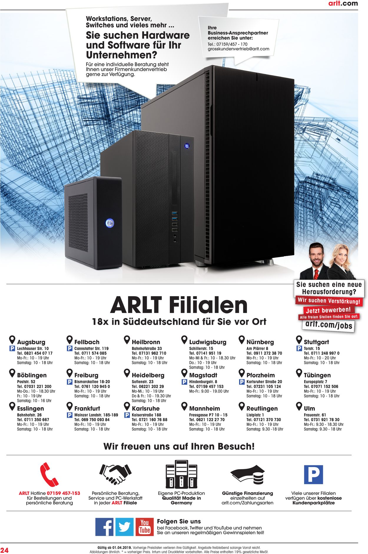 Prospekt ARLT Computer vom 03.04.2019