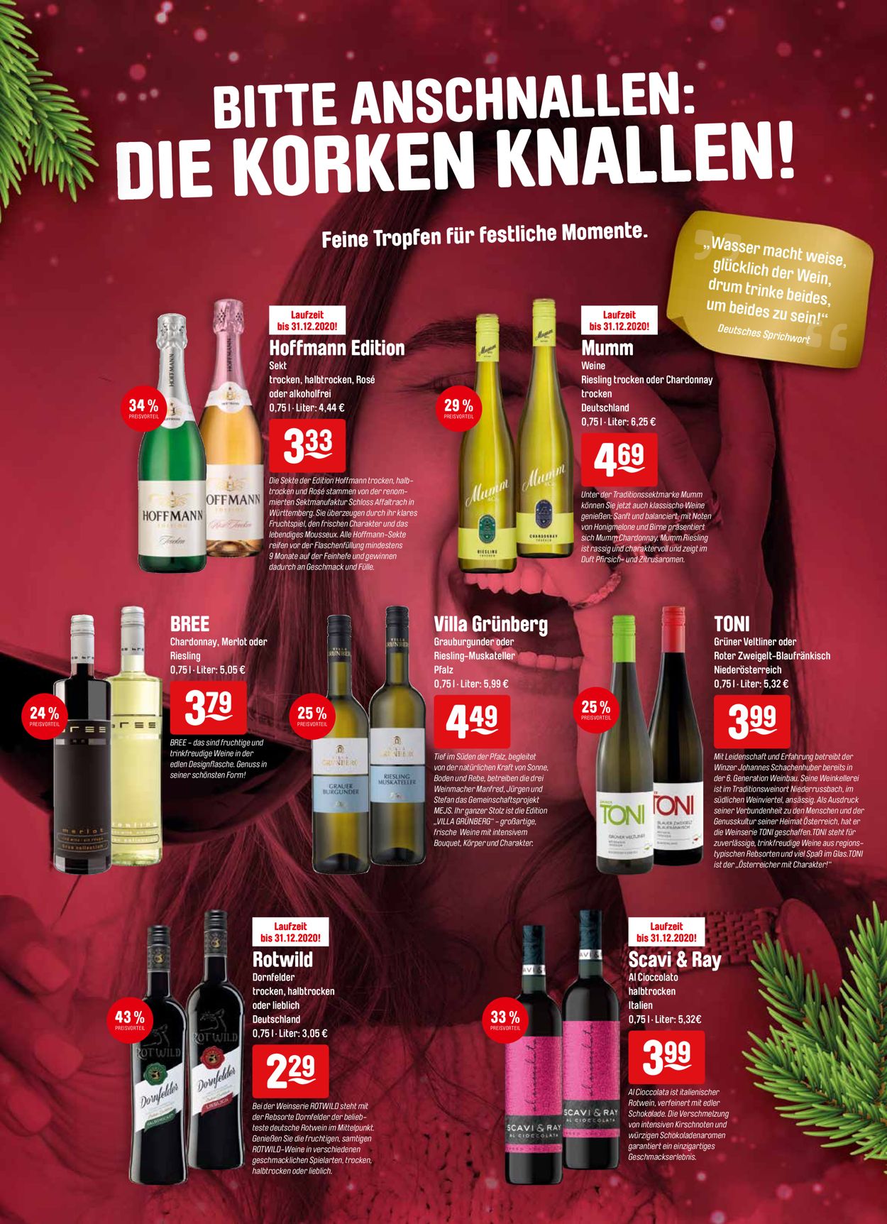Prospekt Getränke Hoffmann - Weihnachten 2020 vom 30.11.2020