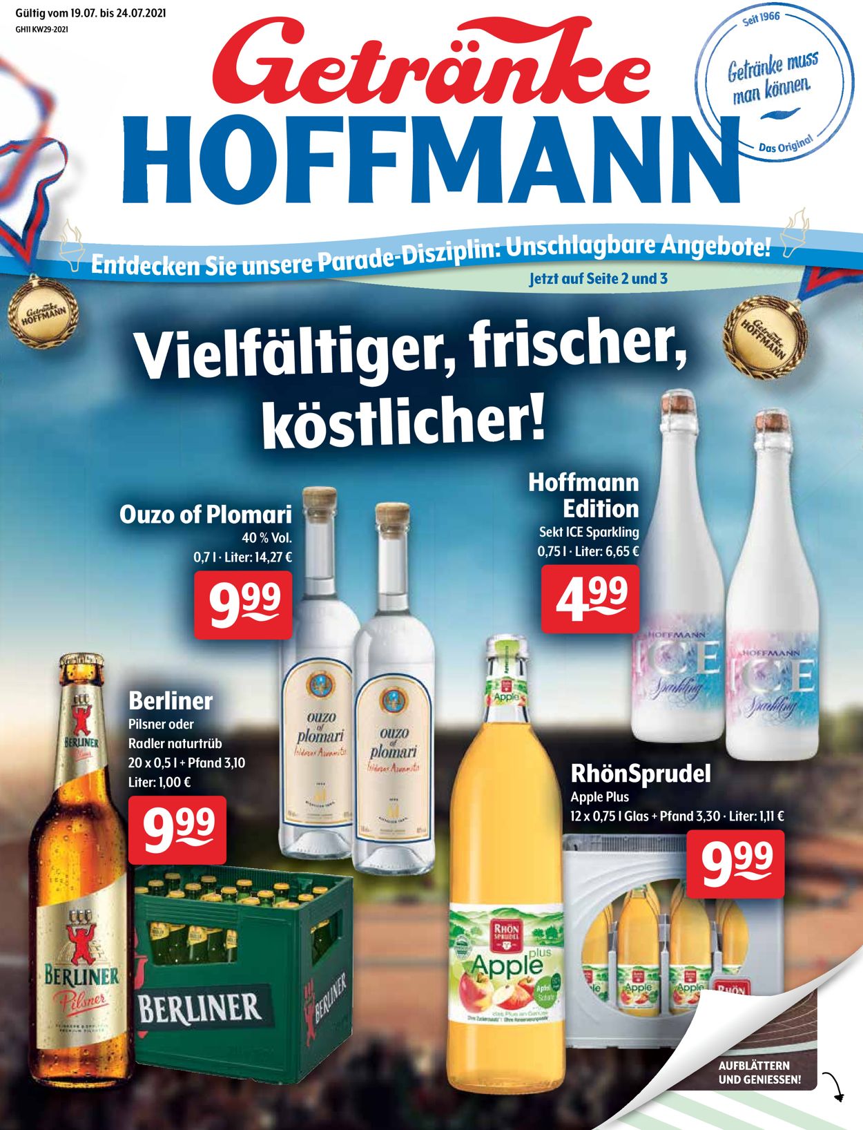 Prospekt Getränke Hoffmann vom 19.07.2021