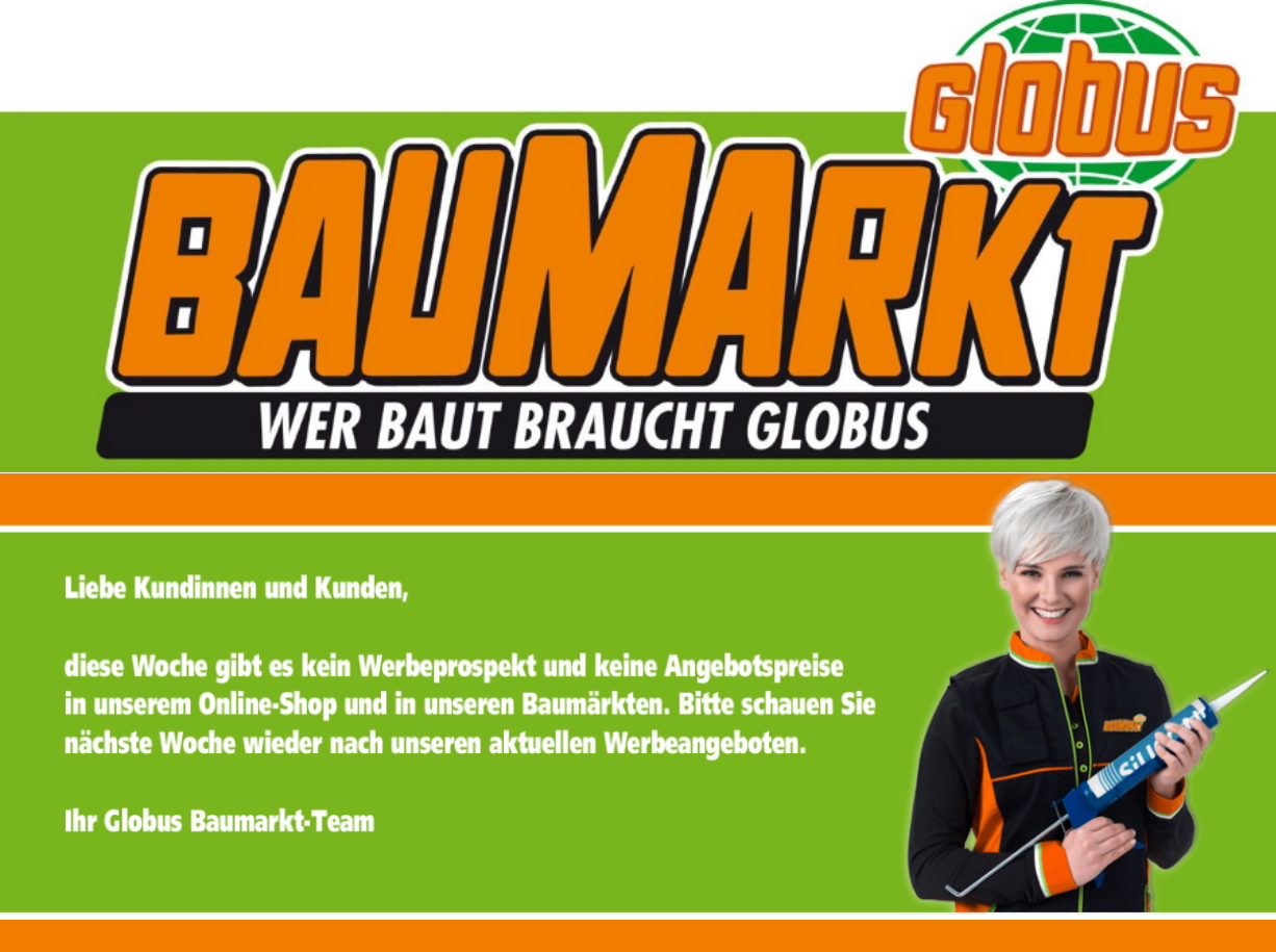 Prospekt Globus Baumarkt vom 08.06.2020