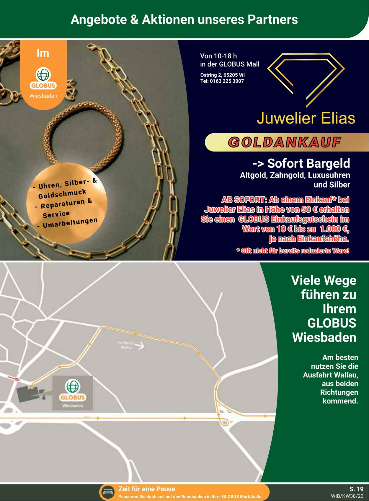 Prospekt Globus - Wiesbaden vom 18.09.2023