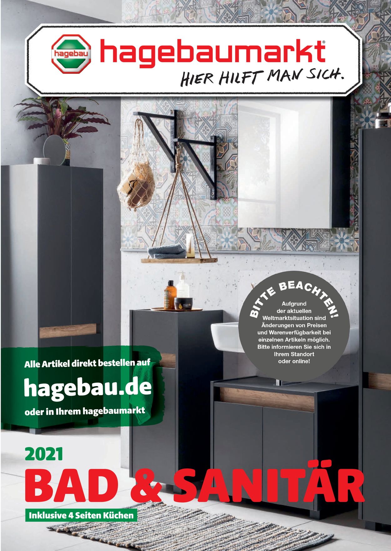 Prospekt hagebaumarkt Bad & Sanitär vom 12.04.2021