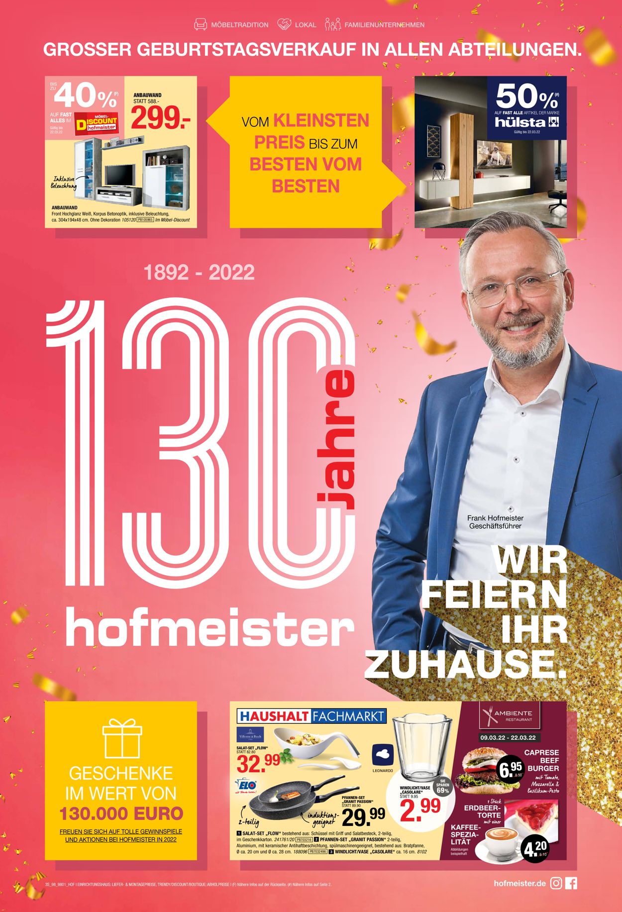 Prospekt Hofmeister vom 09.03.2022