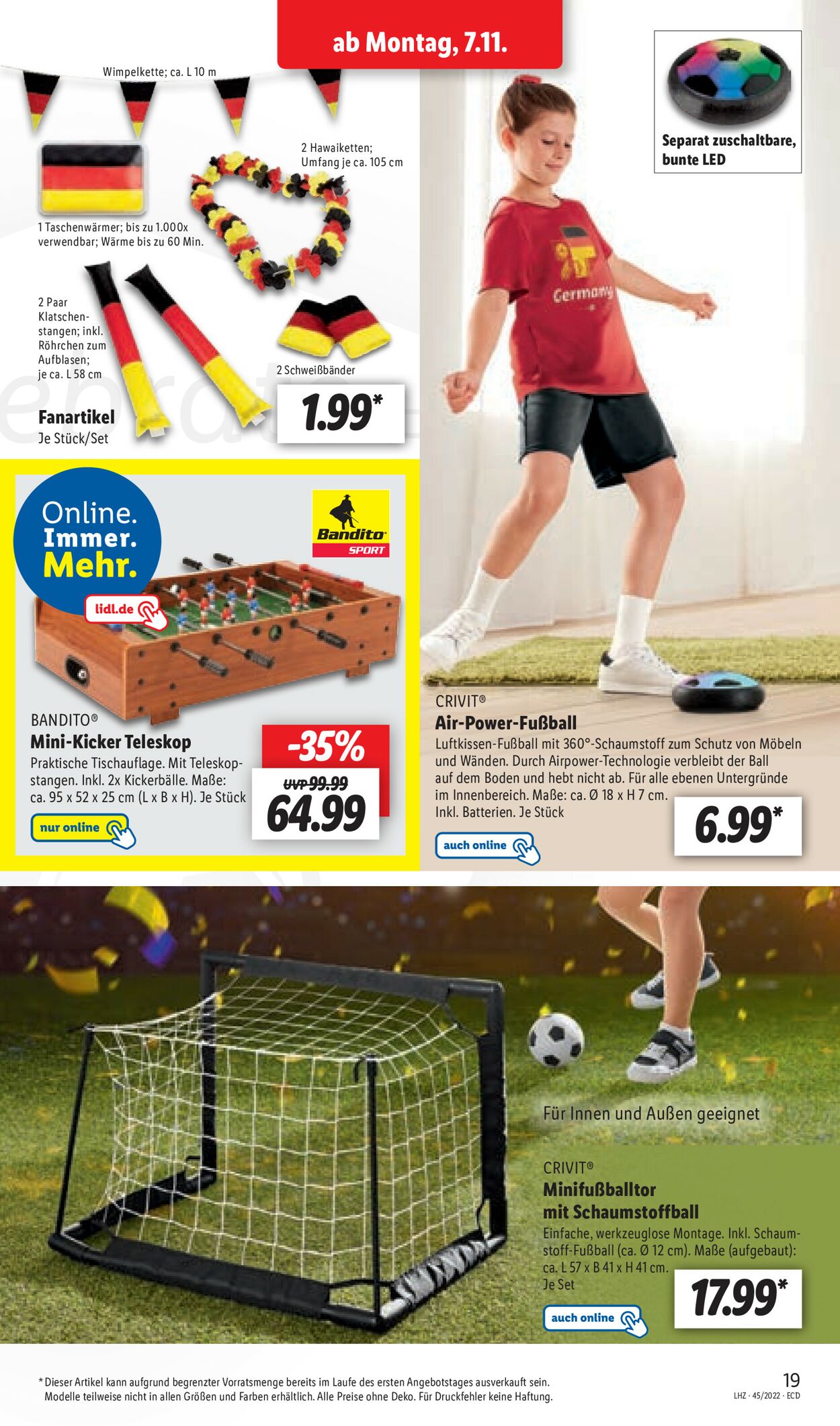 Air-power-fussball Angebot bei Lidl