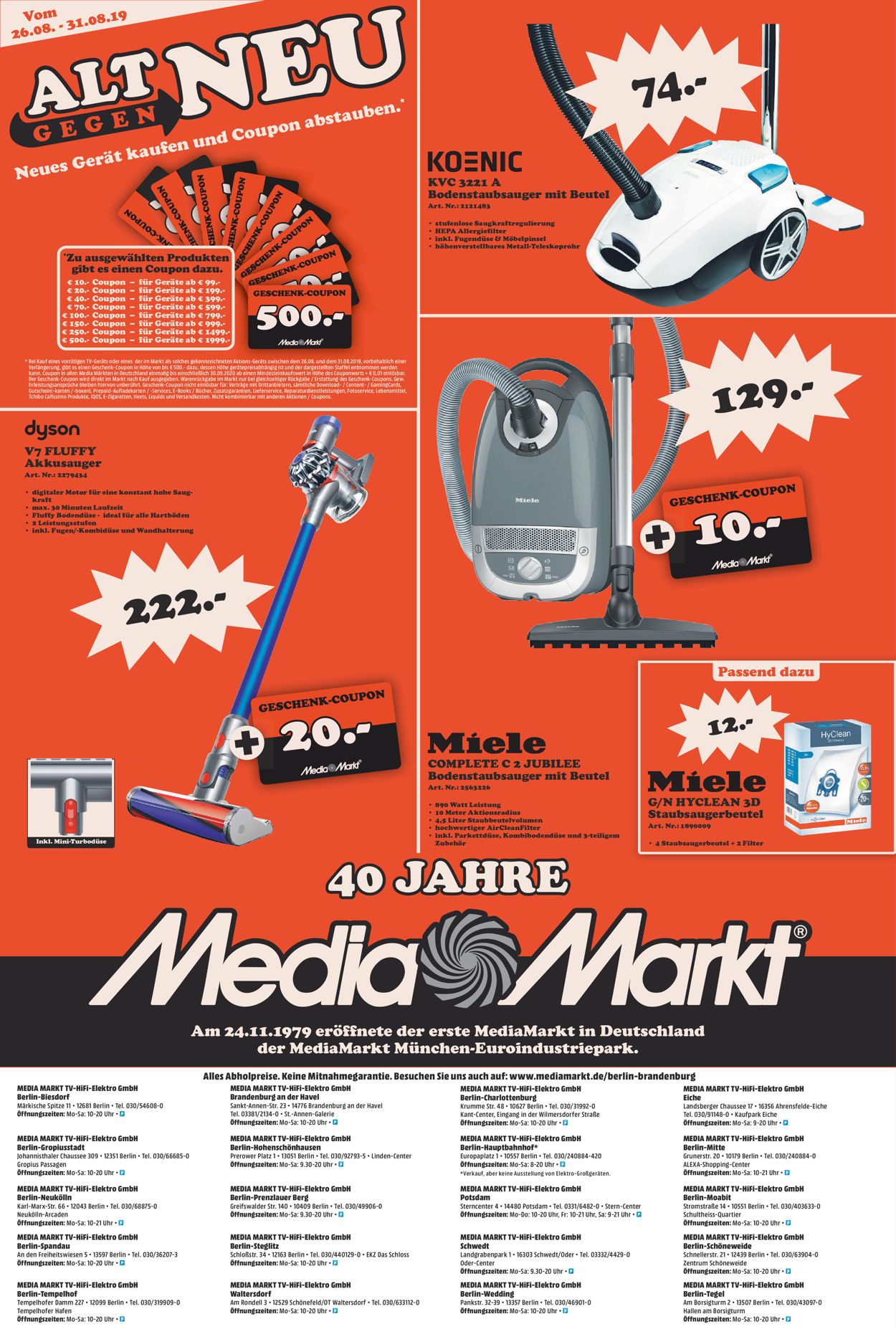 Prospekt Media Markt vom 28.08.2019