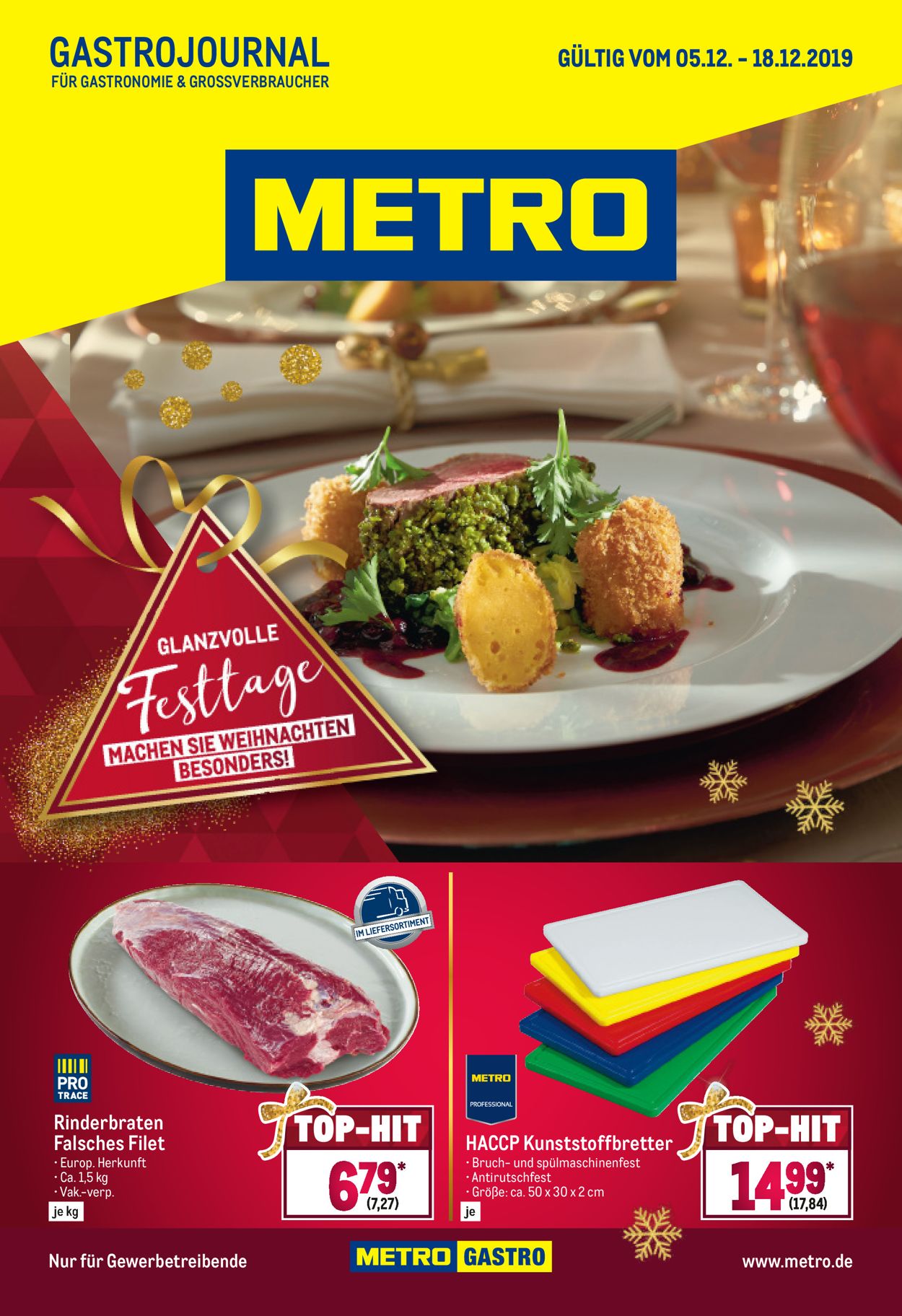 Prospekt Metro Weihnachtsprospekt 2019 vom 05.12.2019
