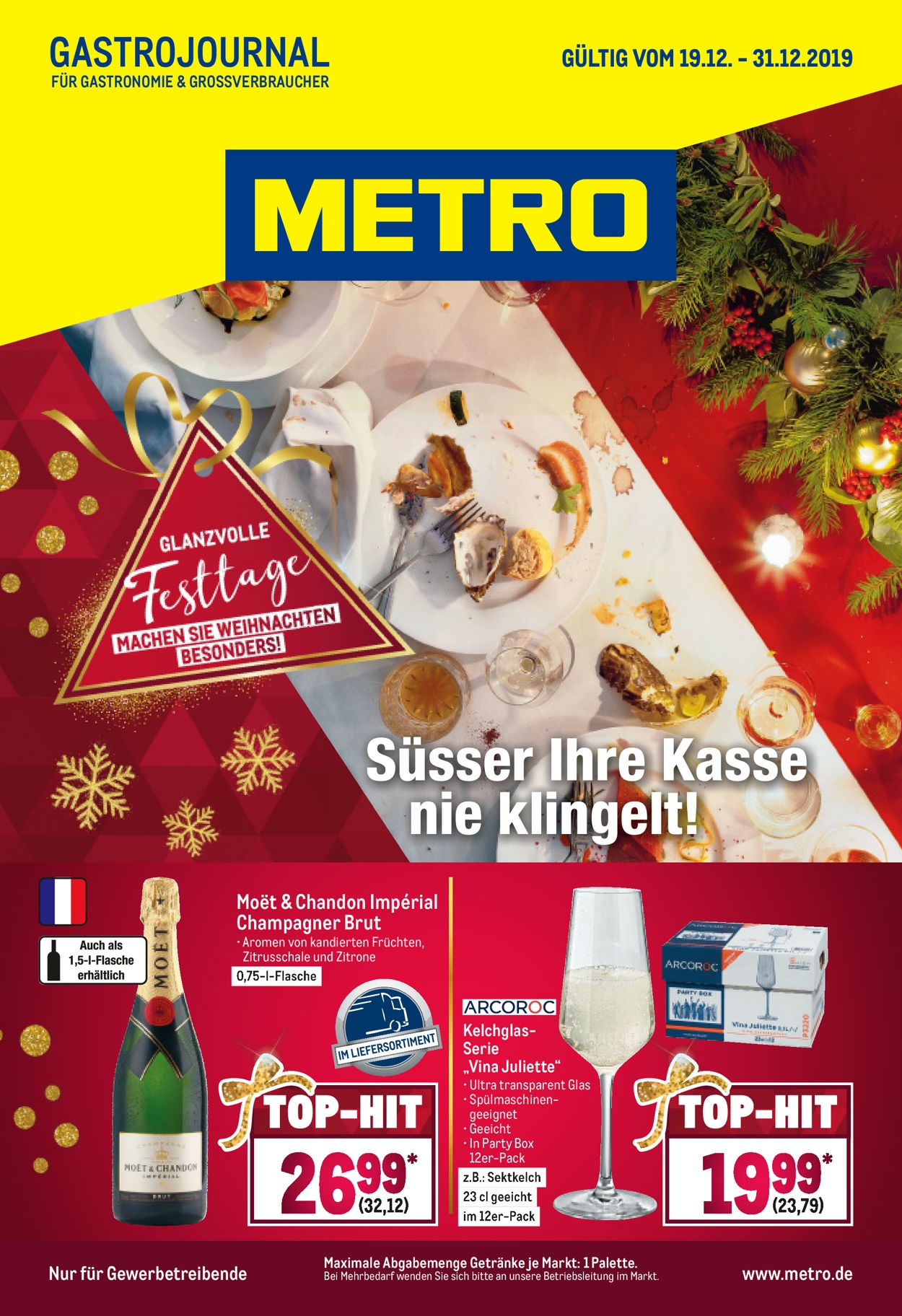 Prospekt Metro Weihnachtsprospekt 2019 vom 19.12.2019