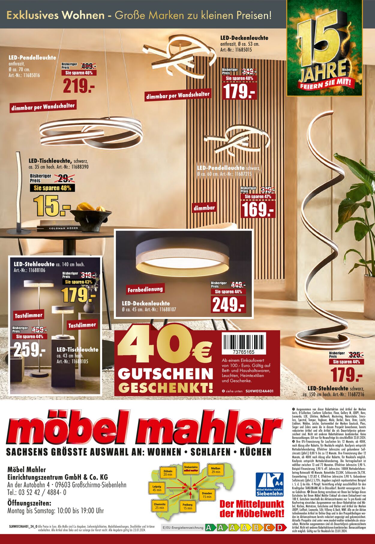 Prospekt Möbel Mahler vom 10.01.2024
