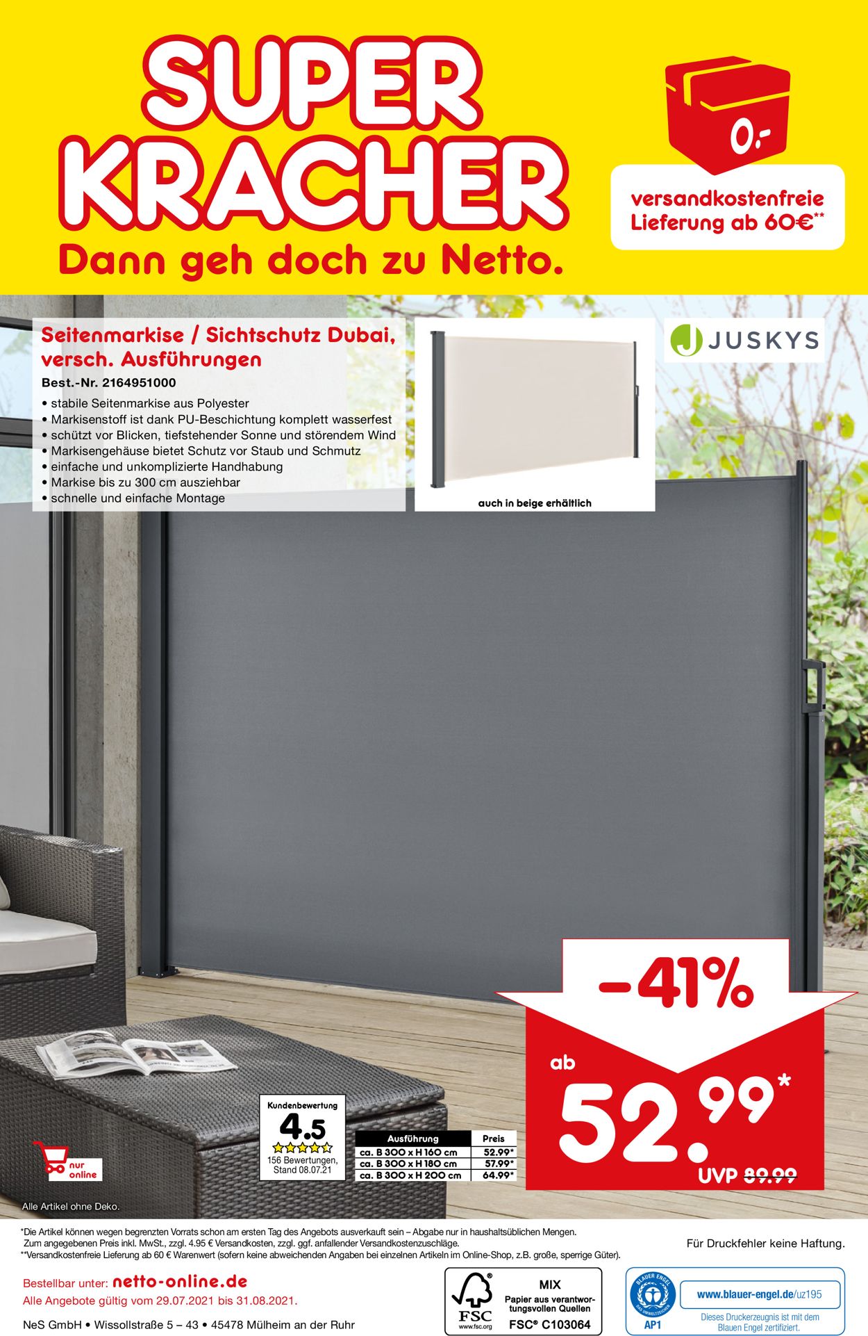 Prospekt Netto Marken-Discount vom 01.08.2021