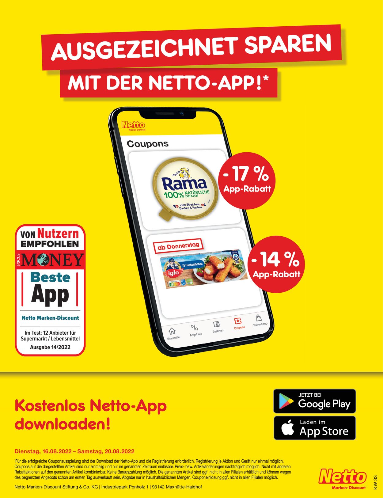 Prospekt Netto Marken-Discount vom 15.08.2022