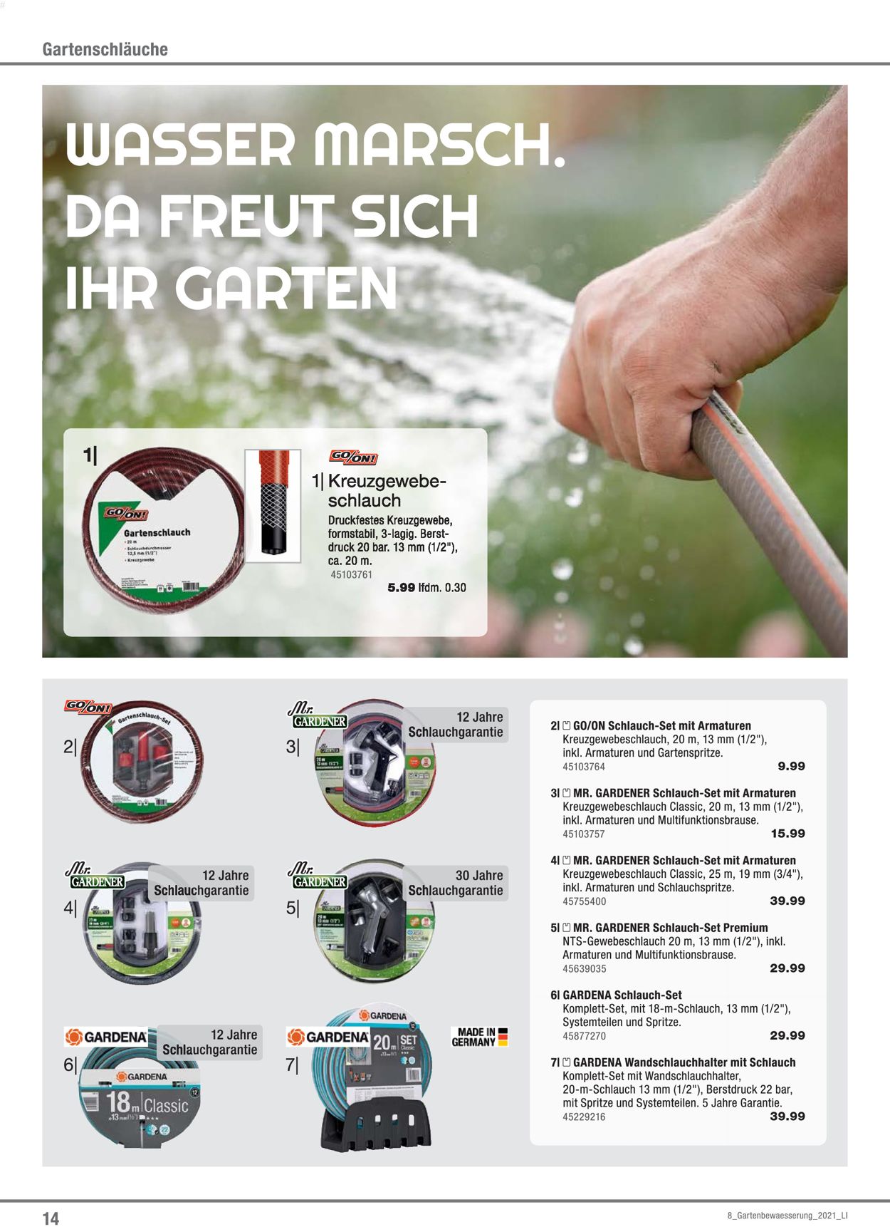 Prospekt Werkers Welt Gartenbewässerung vom 01.03.2021