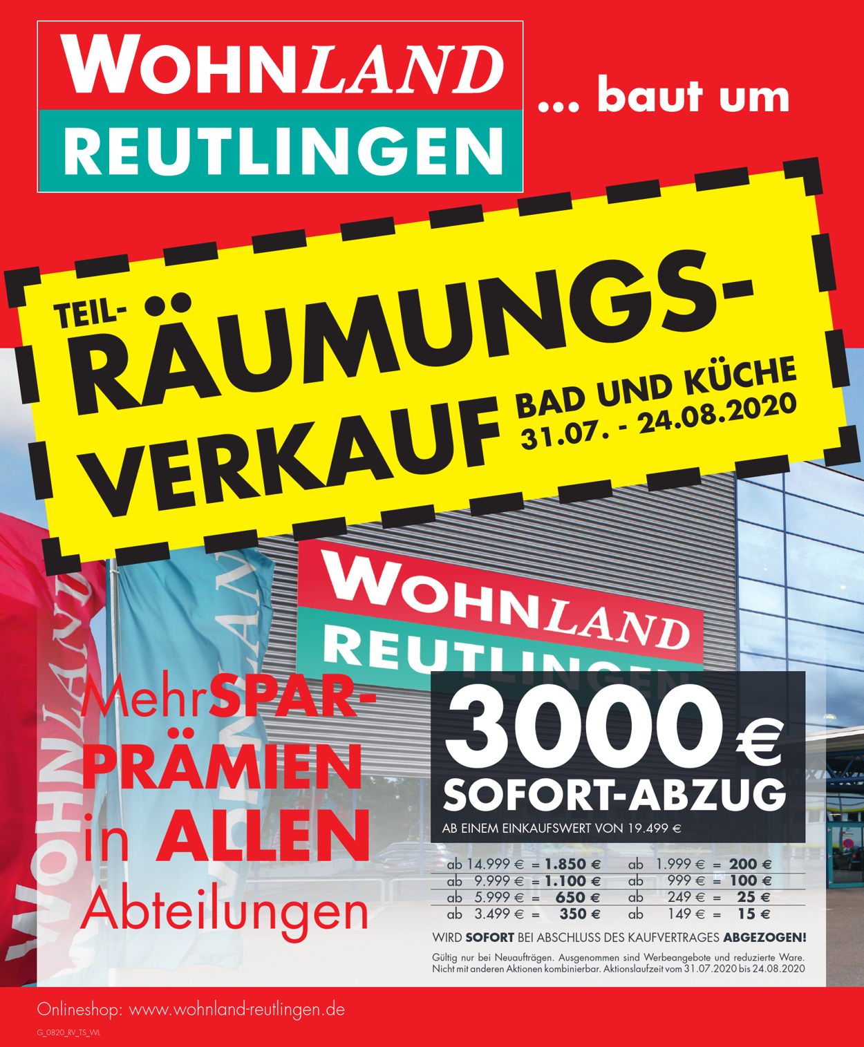 Prospekt Wohnland Reutlingen vom 31.07.2020