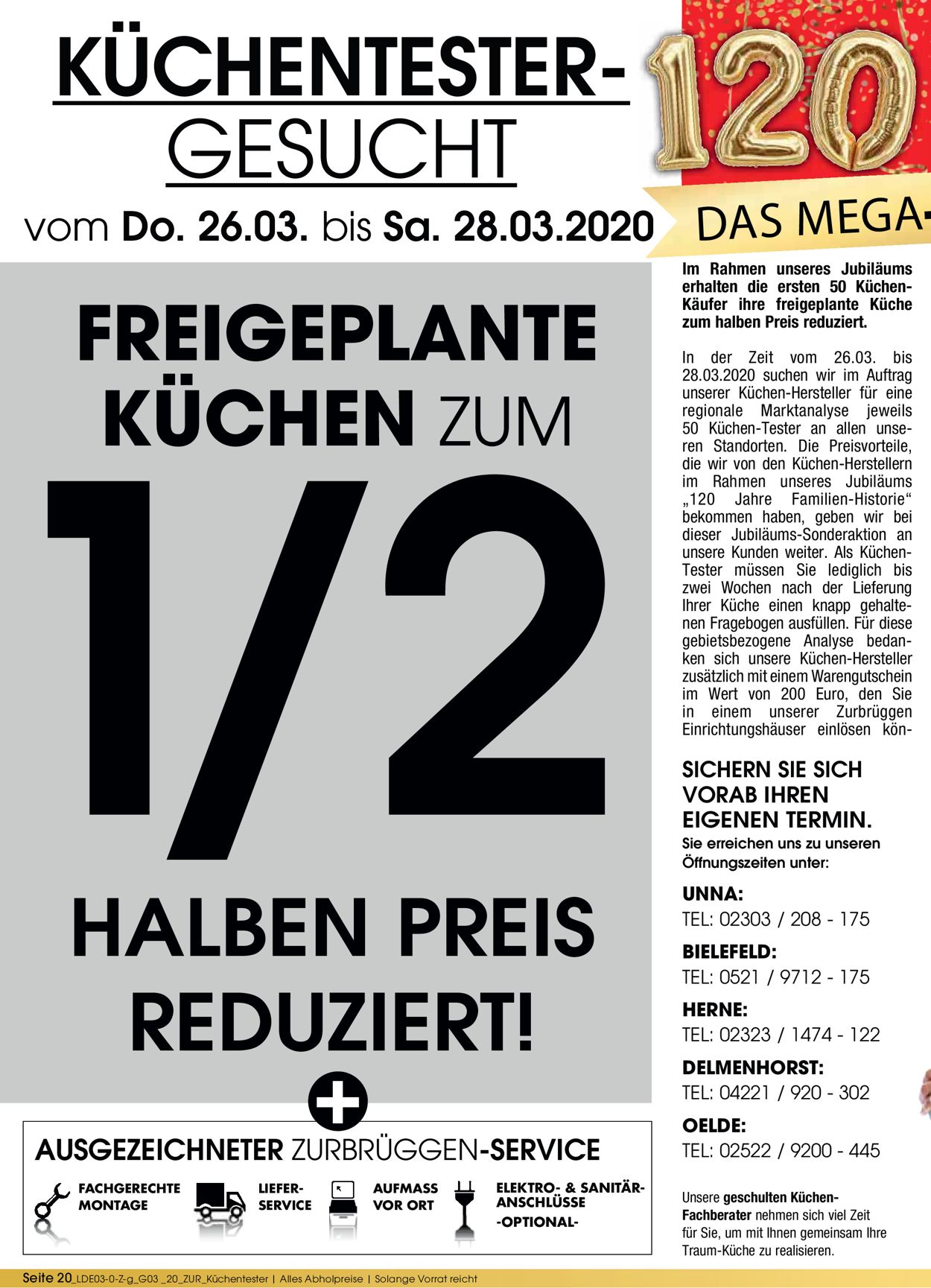 Prospekt Zurbrüggen vom 09.03.2020