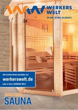 Prospekt Werkers Welt Sauna vom 01.11.2020